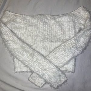 White off the shoulder top